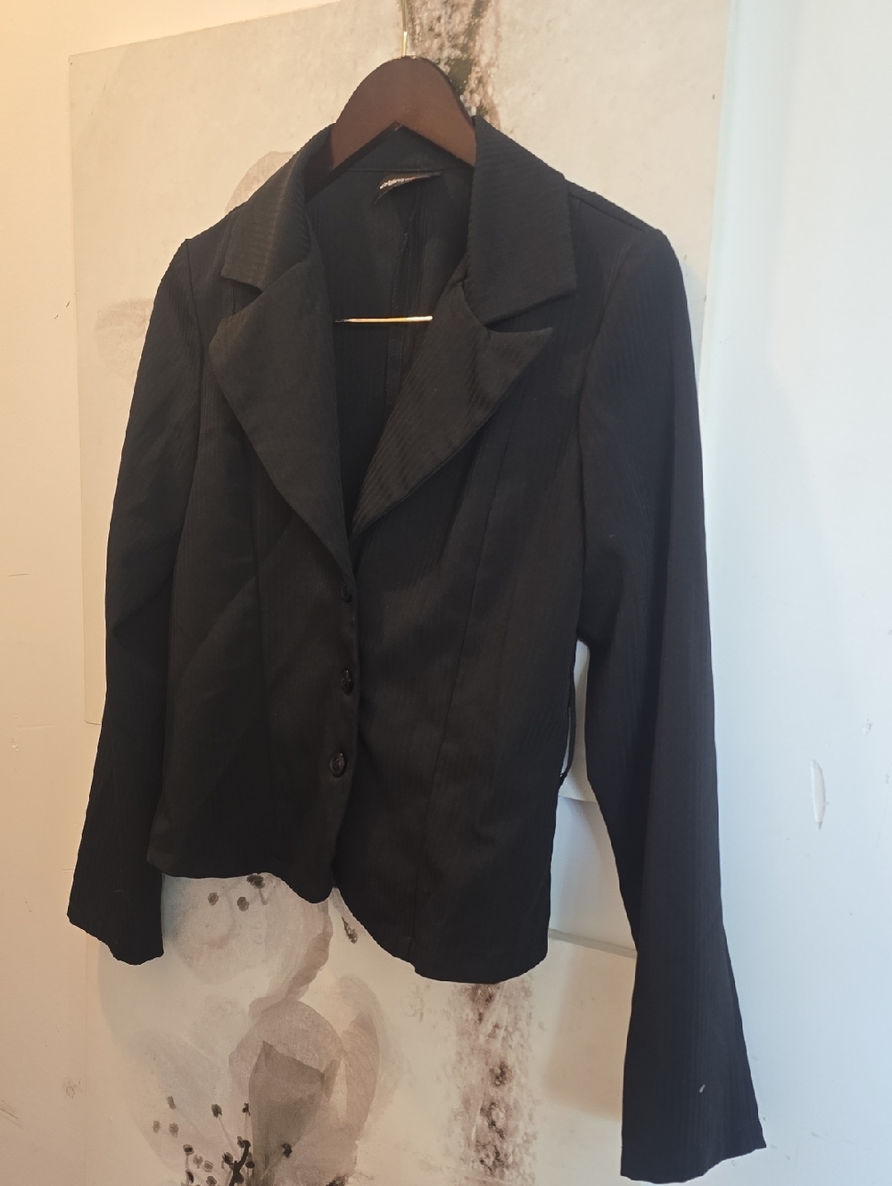 Classic Black Women's Blazer Jacket - S/m
